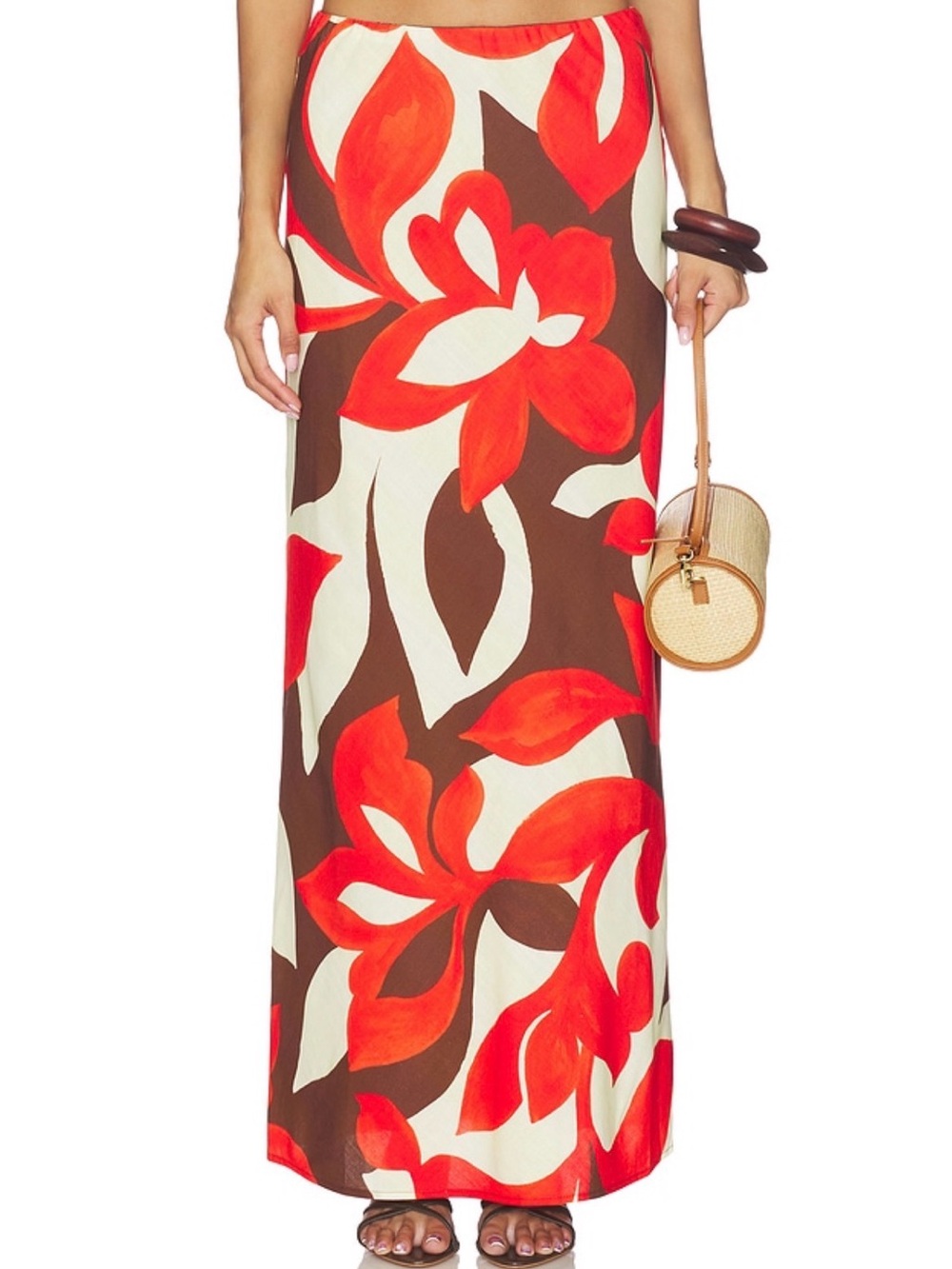 SEVEN WONDERS Billie Maxi Skirt in Amoree Chocolate